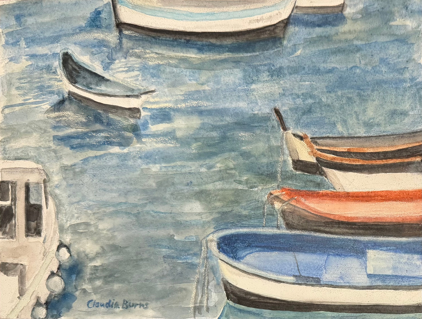 Boats in Camogli Harbor