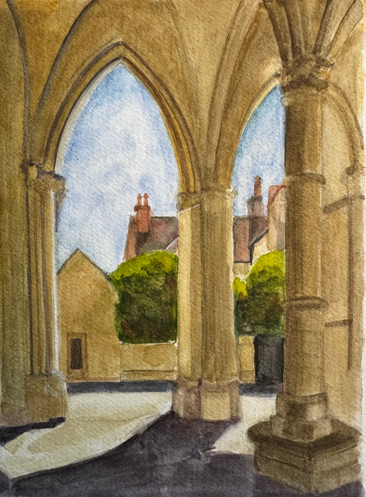 Looking out at Beaune