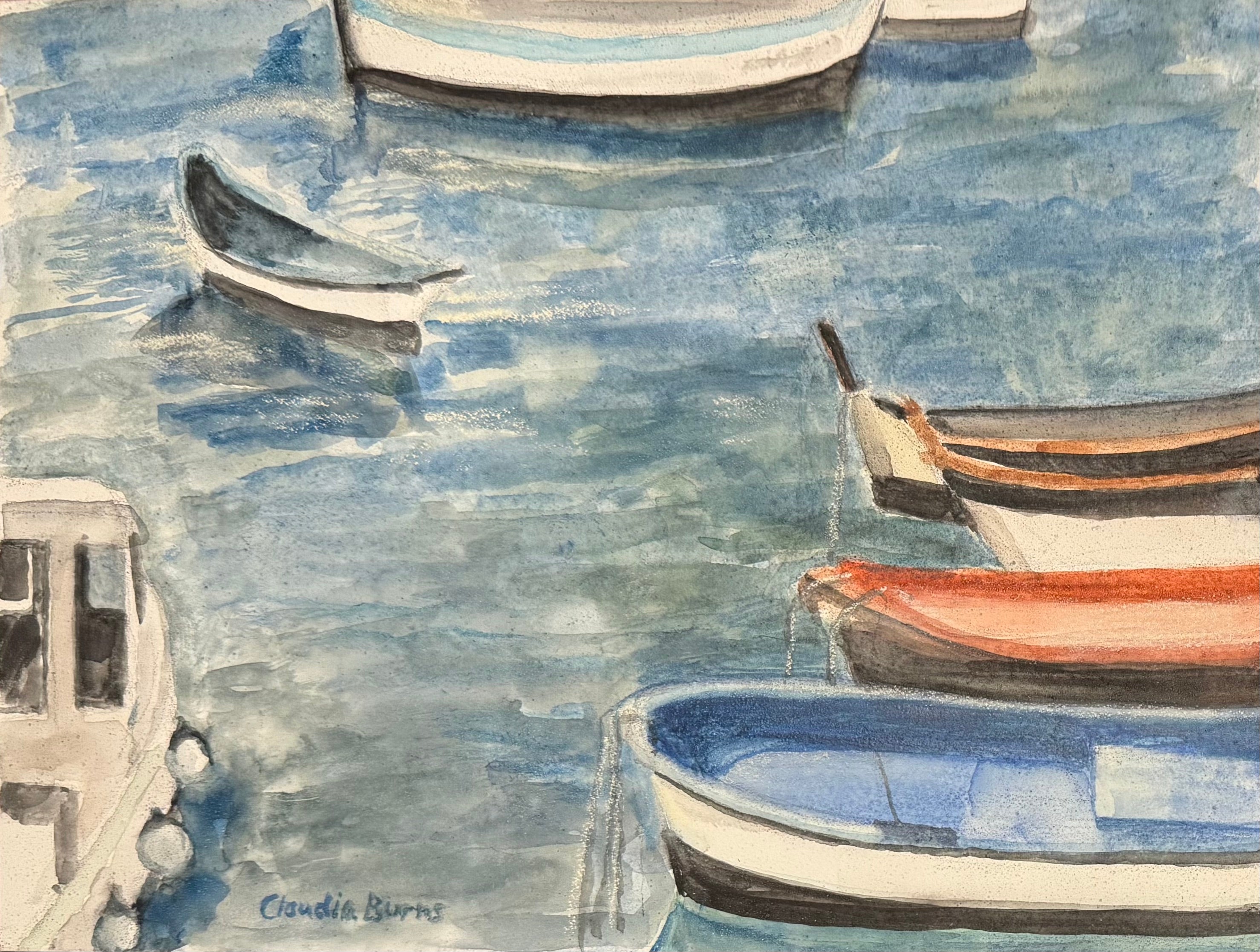 Boats in Camogli Harbor